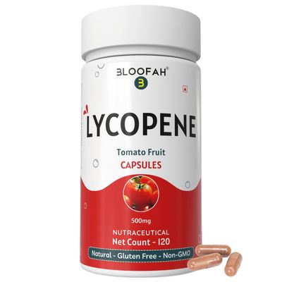 Bloofah Tomato Fruit Powder Capsules 500mg - 120 Count | (Natural Source of Lycopene) Natural Carotenoid Supplement for Health and Wellness Support | 100% Pure, Gluten Free & Non-GMO Formula
