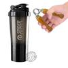 (2024 New) Combo Shaker Bottle With Wooden Gripper for Protein Shakes and Gym Use (White, Black) view 1