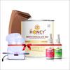 Dr honey hair removal WHITE CHOCOLATE wax strips, knife, heater (after oil 30ml pre gel 30ml) Soothing and Nourishing 592gm view 1