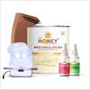 Dr honey hair removal WHITE CHOCOLATE wax strips, knife, heater (after oil 30ml pre gel 30ml) Soothing and Nourishing 592gm view 3