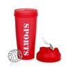 (2024 New) Combo Sports Shaker Bottle With Wooden Gripper | Shakers For Protein Shake Bottle Gym Shaker Bottle Shaker Bottles For Protein Shake Gym Bottle For Gym combo (Red) view 3