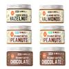 9GRAMS 6x100g Nut Butter Trial pack | Peanut, Almond and Hazelnut butter combo | No Palm Oil & No Preservatives | Crunchy & Smooth | Gluten free & 100% natural (6 Nut Butter Combo) view 1