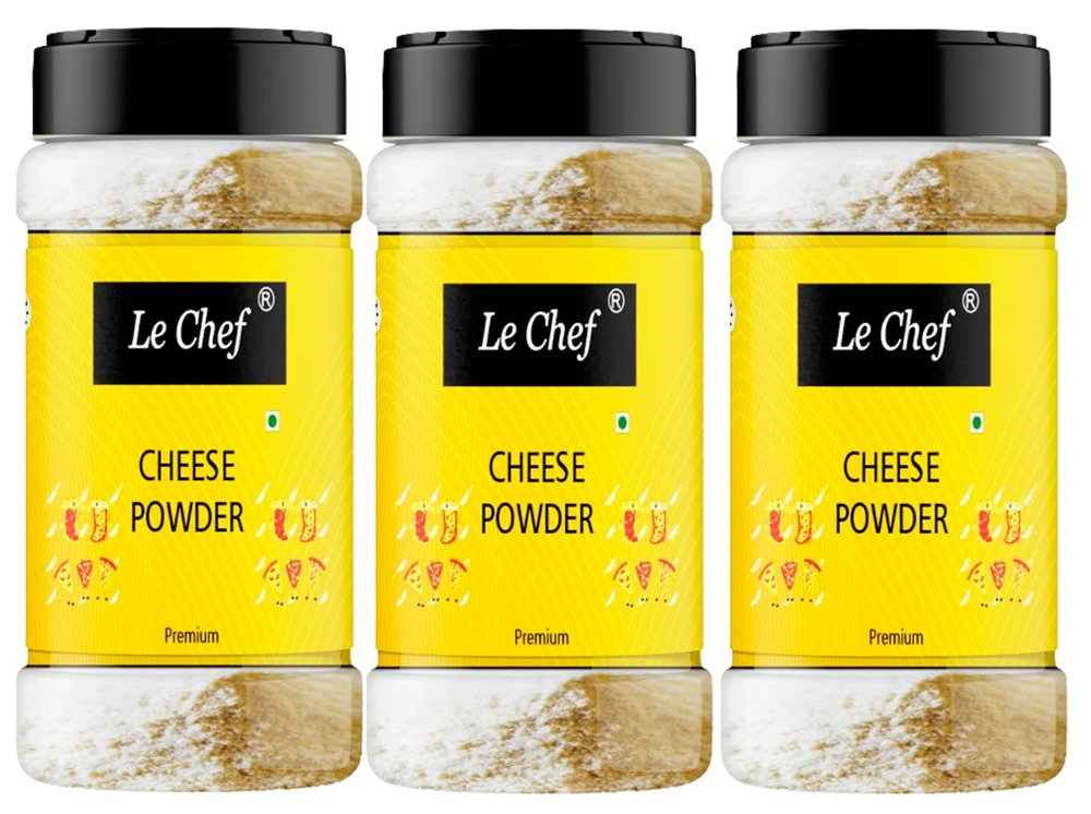 Le Chef Premium White Cheddar Cheese Powder 75 gm x 3 | Combo Pack Of 3