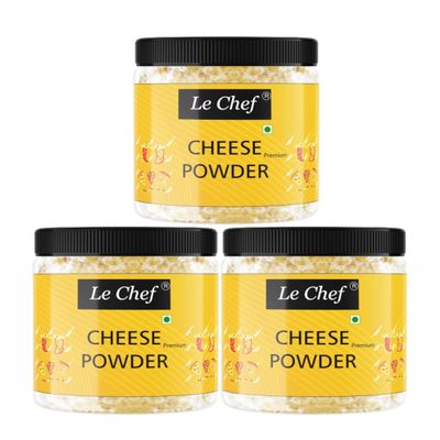 Le Chef Premium White Cheddar Cheese Powder 150 gm x 3 | Combo Pack Of 3