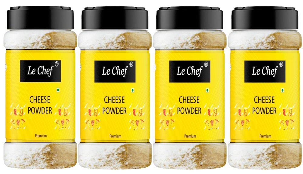 Le Chef Premium White Cheddar Cheese Powder 75 gm x 4 | Combo Pack Of 4