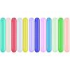 ERZA Toothbrush Travel Case, Dust-Proof Portable Breathable Travel Clear Toothbrush Holder for Traveling, Camping, Home, School, Business, Toothbrush Travel Container, Random Color, Pack of 12 view 1