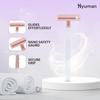 Hyuman Bikini Razor For Women- Pack Of 3 |Intimate care | German Nano-Precision Technology Blade| Secure Grip Stainless steel | No Cuts | Safe & Hygienic | For Irritation-Free Shaving of Bikini Line view 2