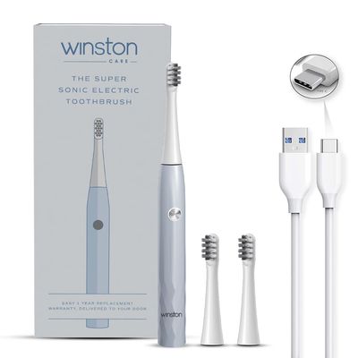 Winston Rechargeable Super Sonic Electric Toothbrush High-frequency Vibration 3-Cleaning Modes with upto 30 Day -IPX7 Waterproof
