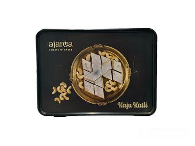 Ajanta Sweets Bareilly Special Kaju Katli Sweet | Kaju ki Barfi Sweets 100% pure desi ghee Peparations (Pack of 500g)| Authentic Indian Sweet Delight