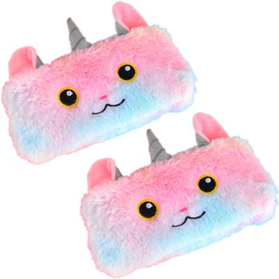 Faux pom pom Pencil Pouch for Girls, Gift Case, Theme Return Gift, for Girls, Cute 2 Set