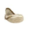PRIYAKANT SAFAWALA Men's Traditional Wedding Collection Dupion Handcrafted Safa (Pheta/Pagdi/Turban) for Wedding and Engagement Use It (Off White, Free Size, Adjustable Velcro System) view 3