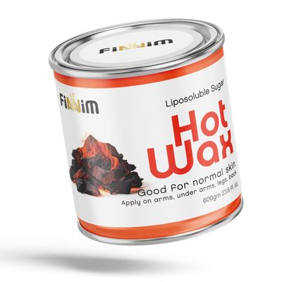 Finnim Pure Hot Sugar Wax | For Arms, Under arms, Legs, Back, Thigh, Stomach | At Home Quick And Easy Hair Removal | 600 Gm