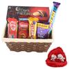 SFU E Com Dartk Fantasy & Premium Chocolate With Wodden Basket | Valentine Gift Combo With Pair Heart Teddy Bear | Valentine Chocolate Gift For Boy Friend, Girl Friend, Fiance, Husband, Wife | 451 view 1