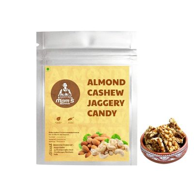 MOM'S HARVEST Almond Cashew Jaggery Candy Pack of 6
