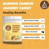 MOM'S HARVEST Almond Cashew Jaggery Candy Pack of 6 view 4