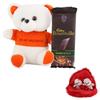 SFU E Com Bournville Chocolate With Cute Teddy | Valentine Gift Combo With Pair Heart Teddy Bear | Valentine Chocolate Gift For Boy Friend, Girl Friend, Fiance, Husband, Wife | 349 view 1