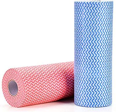 ARGH Kitchen Roll/Tissue/Towel Reuseable Non-Woven cloth, Dish Towel, for Kitchen Cleaning, Super Absorbent Reusable Tissue Roll 75 gsm(80 Pulls Per Roll) (1)