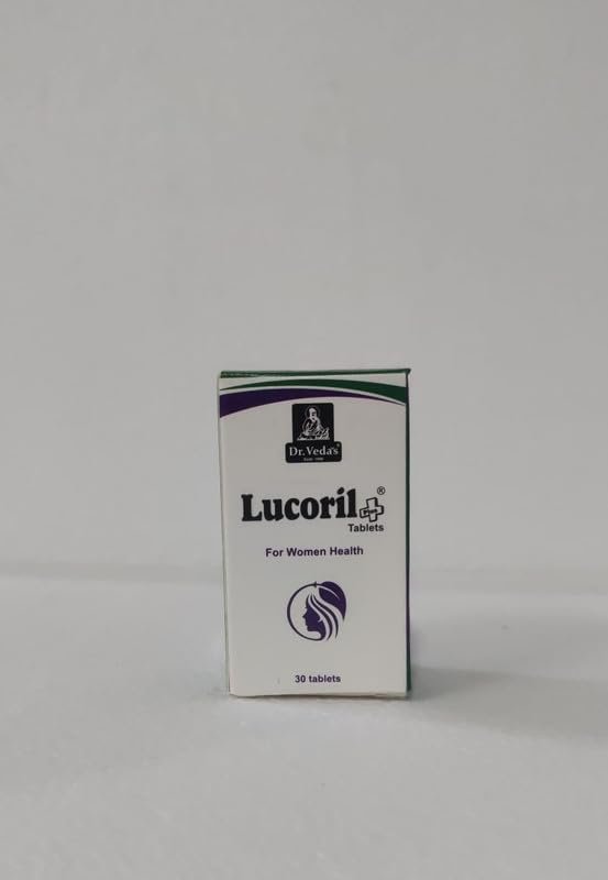 Dr. Veda's Ayurvedic Herbal Lucoril Plus Tablets For Women | For Women's Health - 30 Tablets, Pack of 3