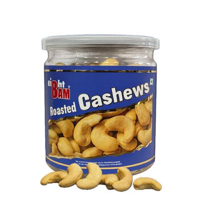 8AM Roasted Cashew, 200g Can | 100% Natural Premium Roasted & Salted Kaju Dry Fruits | Healthy, Nutritious, Delicious & Crunchy Snacks | Rich in Protein and Dietary Fiber