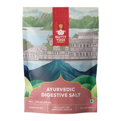 Nutty Yogi Ayurvedic Digestive Salt - 200 Gm (Pack of 1)