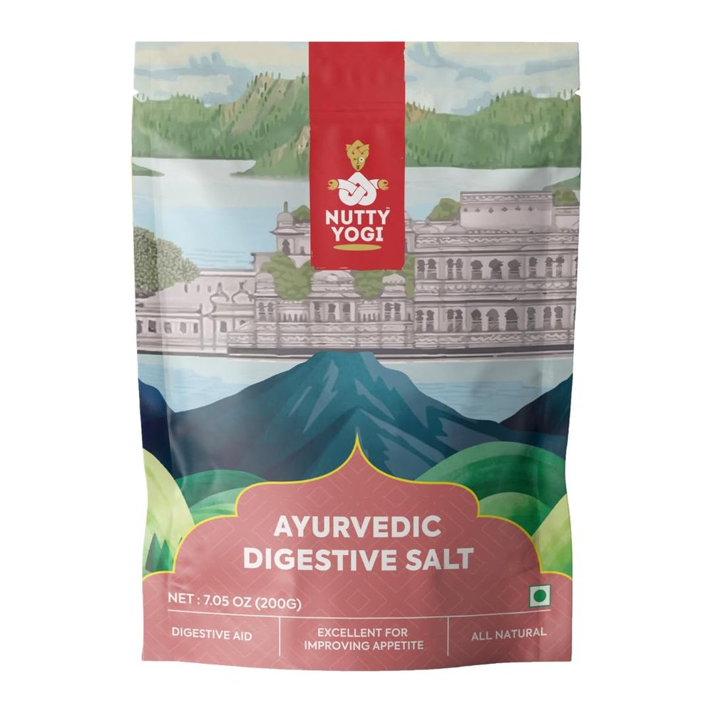 Nutty Yogi Ayurvedic Digestive Salt - 200 Gm (Pack of 1)