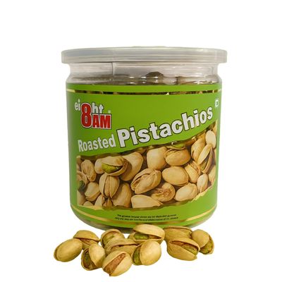 8AM Roasted & Salted Pistachios 200g | Pista Dry Fruits, Rich source of Protein & high Dietary Fiber | Crunchy, Tasty & Healthy Snack