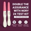 NORY EarlyCheck Pregnancy Test Kit  2 Midstream Tests, Over 99% Accuracy, Ultra Sensitive HCG Detection (10mIU/mL), Early Pregnancy Detection, No Cup or Dropper Needed (Pack of 2) view 3