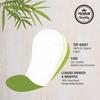 CHESTA FORMULATION Anti Bacterial+Comfort Panty Liners For Women 100% Cotton Organic And Soft Curvy Design For Best Comfort With Ultra Soakage And LeakProof Size-180mm [2 Box- Pack Of 50] view 2