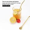 AUGEN Reusable Straws Spoon for Yerba Mate Stainless Steel Straw Spoon Filter Strainers for Loose Tea, Coffee Stirrers, Smoothie Slushy Straws (10 Straws & 2 Cleaning Brush) (Silver) view 2