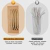 AUGEN Reusable Straws Spoon for Yerba Mate Stainless Steel Straw Spoon Filter Strainers for Loose Tea, Coffee Stirrers, Smoothie Slushy Straws (10 Straws & 2 Cleaning Brush) (Silver) view 3