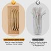 AUGEN Reusable Straws Spoon for Yerba Mate Stainless Steel Straw Spoon Filter Strainers for Loose Tea, Coffee Stirrers, Smoothie Slushy Straws (10 Straws & 2 Cleaning Brush) (Black) view 3