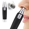 Eloxee 3 in 1 Electric Nose & Ear Hair Trimmer for Men & Women | Dual-edge Blades |Painless Nose and Ear Hair Remover Trimmer Eyebrow Flawless Electronic (black) view 1