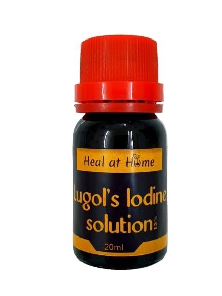 HEAL AT HOME Lugols Iodine Solution 15% (Pack of 3)
