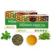 Teacurry Spearmint Green Tea (60 Tea Bags, 2 Month Pack) - Help with Facial Hair, Digestive Wellness & Alertness - 100% Vegan and Caffeine-Free view 1