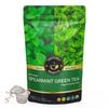 Teacurry Spearmint Green Tea (100 Gms + Infuser) - Help with Facial Hair, Digestive Wellness & Alertness - 100% Vegan and Caffeine-Free view 1