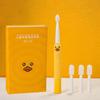 SMILE BABY Toothbrush For Kids (3+ Years) With 1 Handle, 4 Brush Heads|Power Tooth Brush|Low Noise, Rotary Electric Toothbrush (Crocodial) (Duck Yellow), 1 Piece view 1