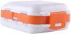 APURK Portable Travel Pill Box Case Organizer Weekly 7 Day Plastic Medicine Vitamin Holder Container 8 Compartment Pill Organizer Good for Purse and Pocket (Pack of 1). view 2