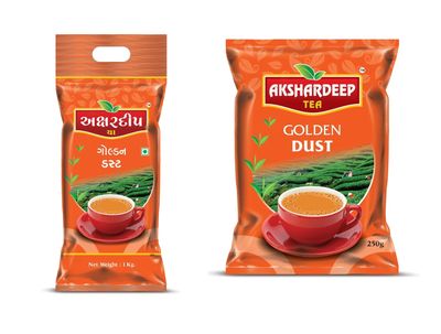 AKSHARDEEP Combo Of 2 Golden Dust Tea Refreshing Tasteful Chaipatti For Chai Lover (1 KG + 250 GM)