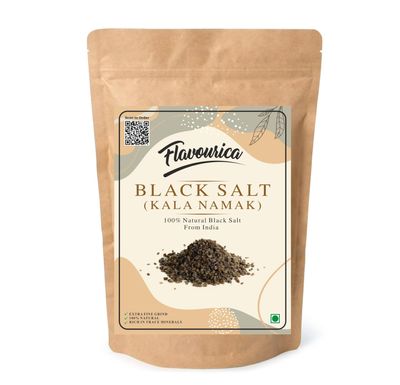 Flavourica Natural Black Salt Kala Namak | Goodness of Minerals, Burst of Flavours | Use for Raita, Chaats and Salads 800 GM
