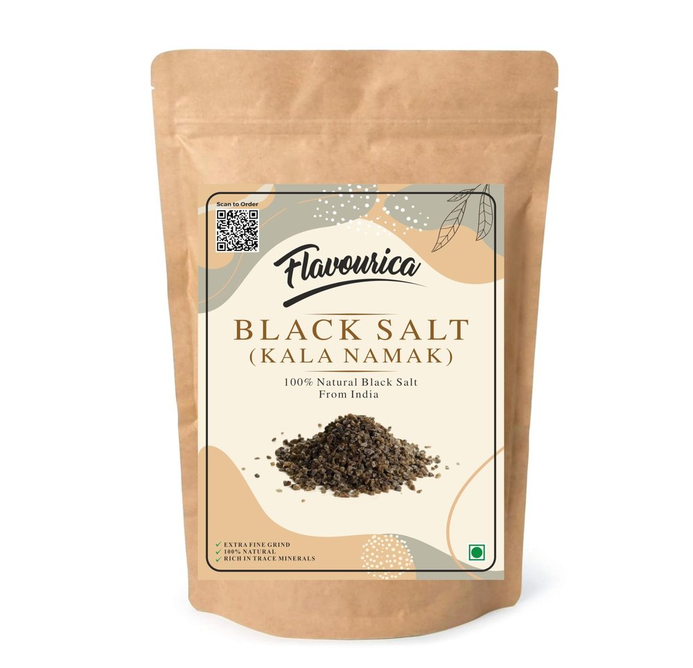 Flavourica Natural Black Salt Kala Namak | Goodness of Minerals, Burst of Flavours | Use for Raita, Chaats and Salads 800 GM