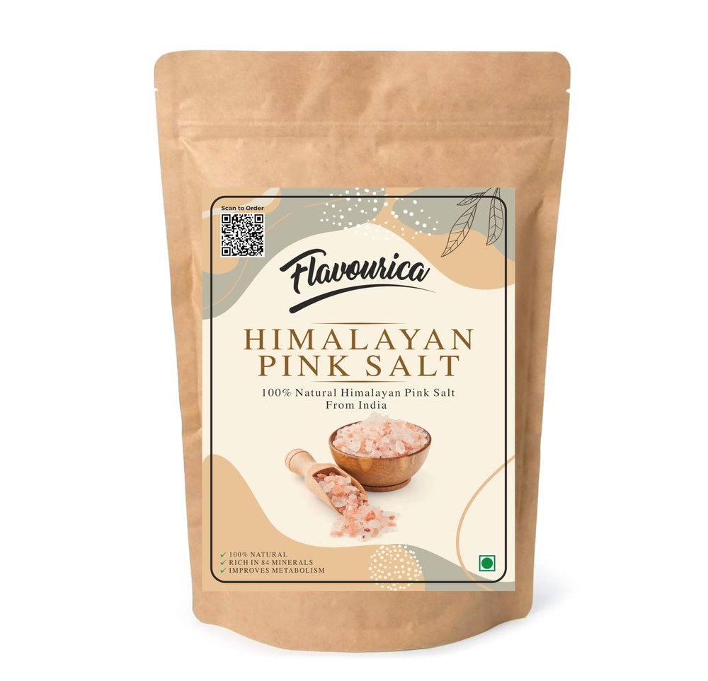 Flavourica Natural Himalayan Pink Salt Sendha Namak| Mineral rich Salt for Healthy Cooking | Sendha Namak for Healthy Life | Mineral Rich Salt | Low Sodium | Packed with 84 Minerals 100 GM
