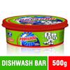 Ponvandu Dishwash Bar Lemon Tub, Removes Stain And Grease From Utensils With Power Of Lemon | With Free Scrubber. (500gm Pack of 10) view 2