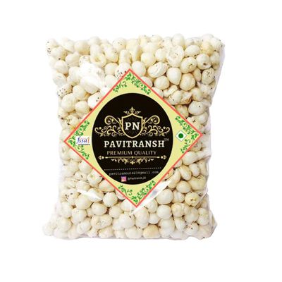 Pavitransh Foxnuts | Phool Makhana| Lotus Seeds - 500g Pack | Plain Lotus Seeds | Plain Phool Makahana