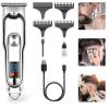 ENDZONE Professional Head, Body & Beard Trimmer for Men - Full Metal Hair Trimmer, 90 Mins Run Time Cordless, Stainless Steel Blade (Metallic Silver) view 3
