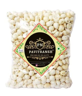 Pavitransh Foxnuts | Phool Makhana| Lotus Seeds - 1kg Pack | Plain Lotus Seeds | Plain Phool Makahana