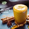 Aadhyaa High Curcumin Turmeric Latte - Milk Latte Pre Mix with Ashwagandha Blend - Enjoy the Benefits of Turmeric and Ashwagandha in a Delicious Latte - 100g Glass Bottle view 4