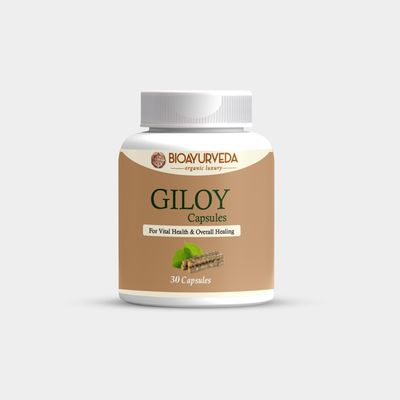 BIOAYURVEDA Giloy Capsule Strengthens Immunity Wellness, Guduchi, 30 Capsules