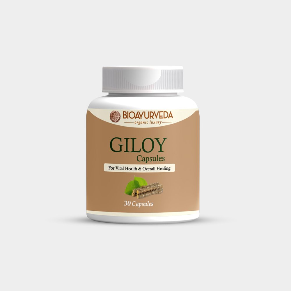 BIOAYURVEDA Giloy Capsule Strengthens Immunity Wellness, Guduchi, 30 Capsules