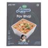 AMUSE Ready-to-Eat Pav Bhaji | Instant Heat & Eat Indian Meal (300g x 3) | No Preservatives, No Artificial Colors & Flavors view 1