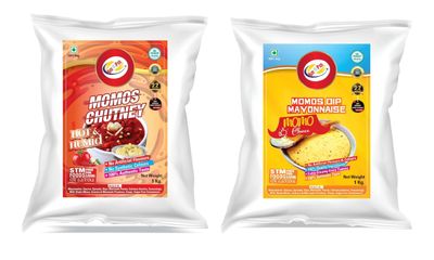 Am 2 Pm - Momos Dip Multiopurpose Unique Creamy Herby & Cruncy Sauce For Momo, Dimsum & Dumplings | Hot Humid Momo Dip Chutney, Street Style Momos - 1 Kg each